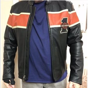 Harley Davidson #1 Racing Stripe Victory Jacket